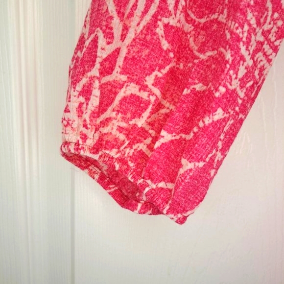 Tommy Bahama Pink Floral Tropical Lightweight Button Up Blouse Coverup Size XS - Picture 6 of 6